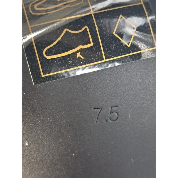 NEW Black Studded Stiletto Boot Geometric Heel Size 7.5 Faux Leather - Picture 13 of 13